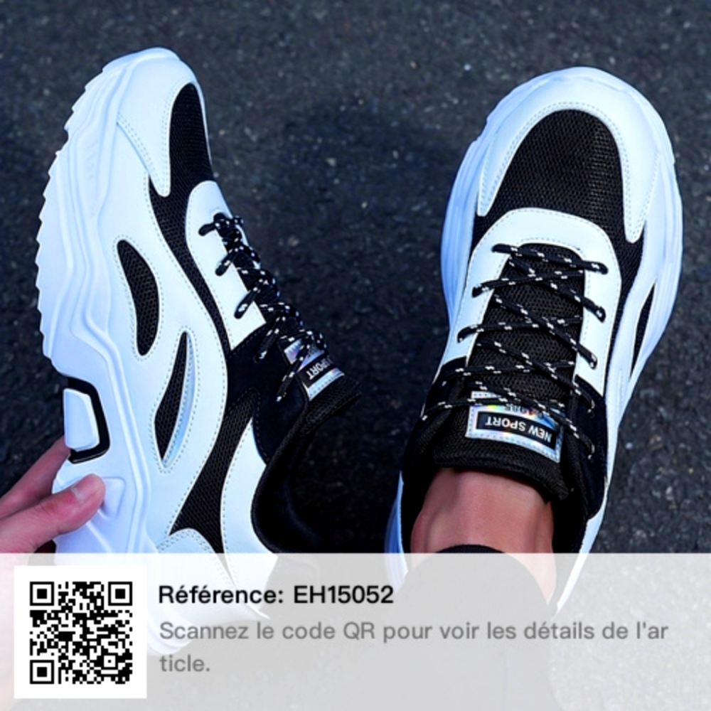 Chaussures De Marche À Lacets Respirantes À La Mode Pour Hommes, Chaussures Épai